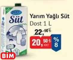 DOST YARIM YAĞLI SÜT DOST YARIM YAĞLI SÜT
